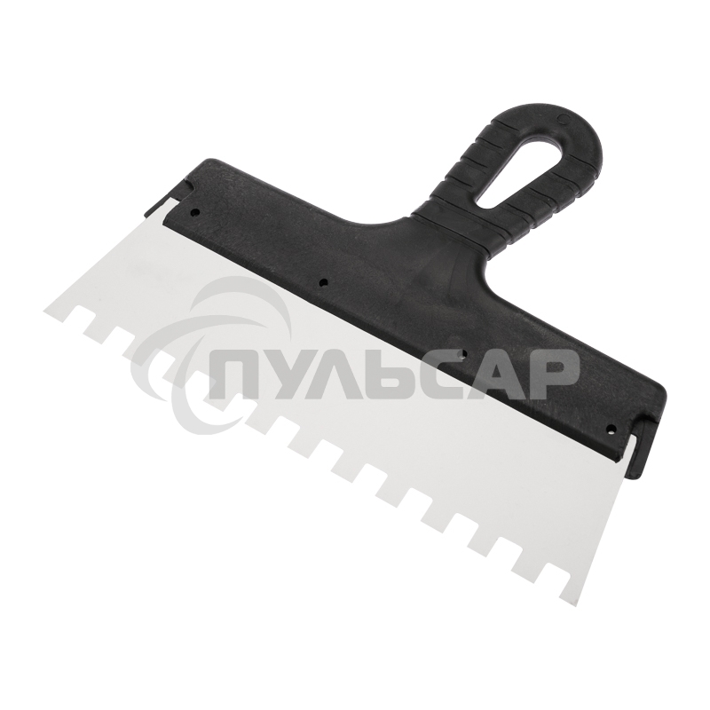 Шпатель фасадный REXANT 250 мм зуб 10х10 нержавеющая сталь, пластмассовая ручка