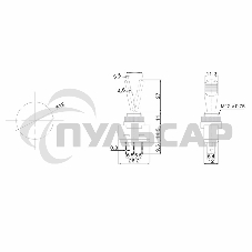 Тумблер 12V 20А (3c) ON-OFF однополюсныйс зеленой подсветкойRexant