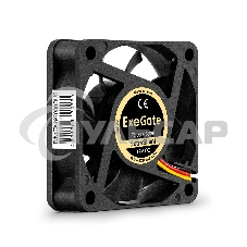 Вентилятор для корпуса ExeGate ExtraSilent ES06015B3P черный, 60 мм, 2500 об/мин, 17 дБ, 3 pin