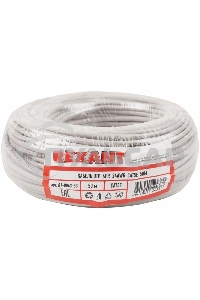 Кабель UTP Rexant 4PR 24AWG, CU (медь), CAT5e, 100 МГц, PVC, серый, бухта 50 м