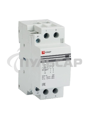 Контактор модульный КМ 40А 2NО (2 мод.) EKF km-2-40-20