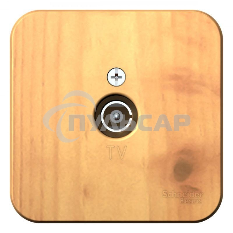 Коннектор TV ОП BLANCA изол. пласт. ясень SchE BLNTA000015