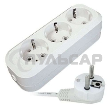 Удлинитель Universal Е-303 3м ПВС 3*1 3гн. с/з Удлинитель Universal Е-303 3м ПВС 3*1 3гн. с/з