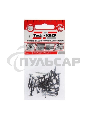 Саморез 3.8х25 гипсокартон-дерево (уп.30шт) пакет Tech-Krep 102370