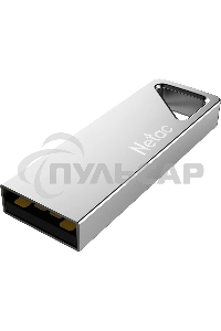 Флешка USB Netac U326 NT03U326N-008G-20PN 8 Gb, USB 2.0, металлическая плоская