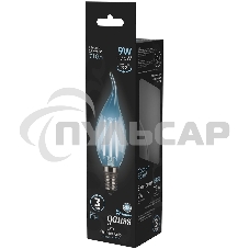 Лампа светодиодная Filament Свеча на ветру E14 9Вт 4100К Gauss 104801209