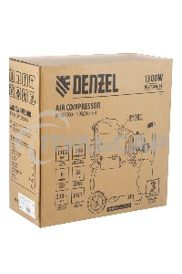 Компрессор Denzel воздушный DLC1300/24 безмасляный 1,3 кВт, 24 литра, 206 л/мин/ 58171