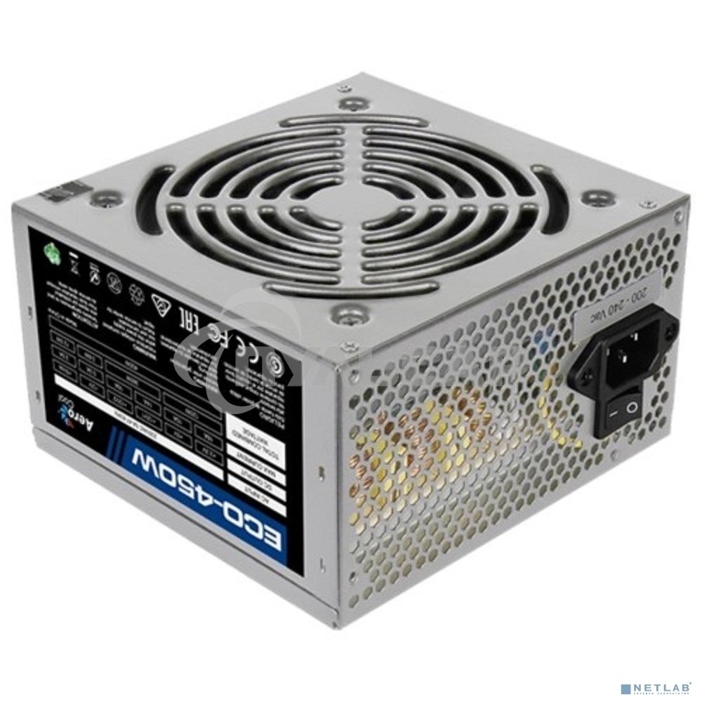 Блок питания Aerocool / Formula ECO-450W, 450Вт, 120мм, серебро