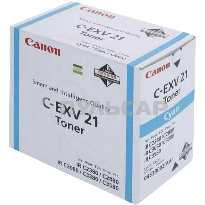 Картридж лазерный Canon C-EXV21 0453B002 голубой (14000 стр.) для Canon IRC2880/3380/3880