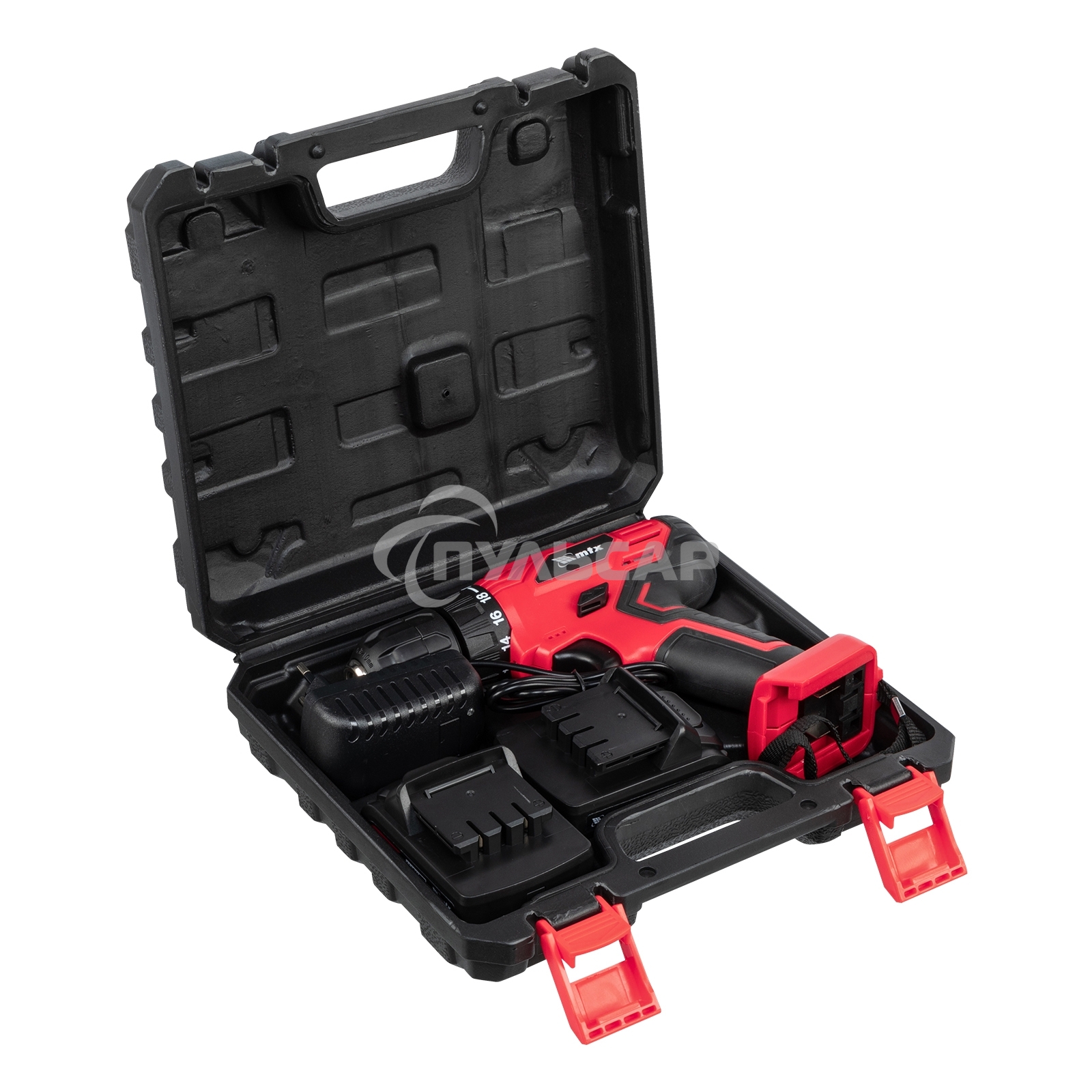 Дрель-шуруповерт MTX MCDL-12-02, Аккумуляторная, 12В, 2 АКБ, Кейс