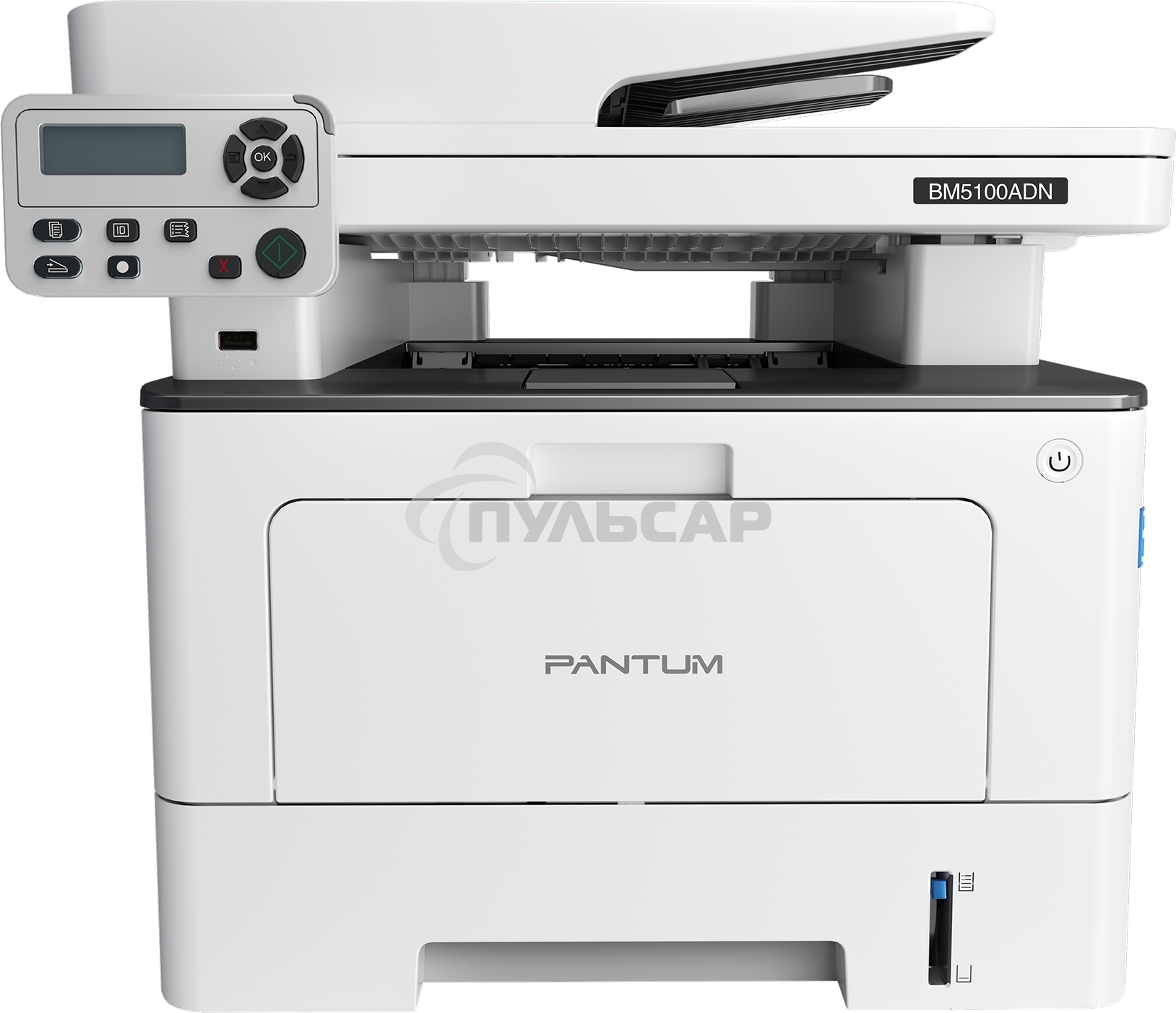 МФУ лазерное Pantum BM5100ADN, A4, ч/б, печ. до 40 стр/мин., скан. до 24 стр/мин., 1200 x 1200 dpi, USB, RJ-45