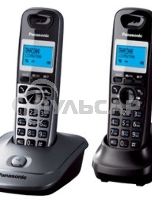 Телефон беспроводной (DECT) Panasonic KX-TG2512RU1 Доп трубка в комплекте, АОН, Caller ID, спикерфон, полифония