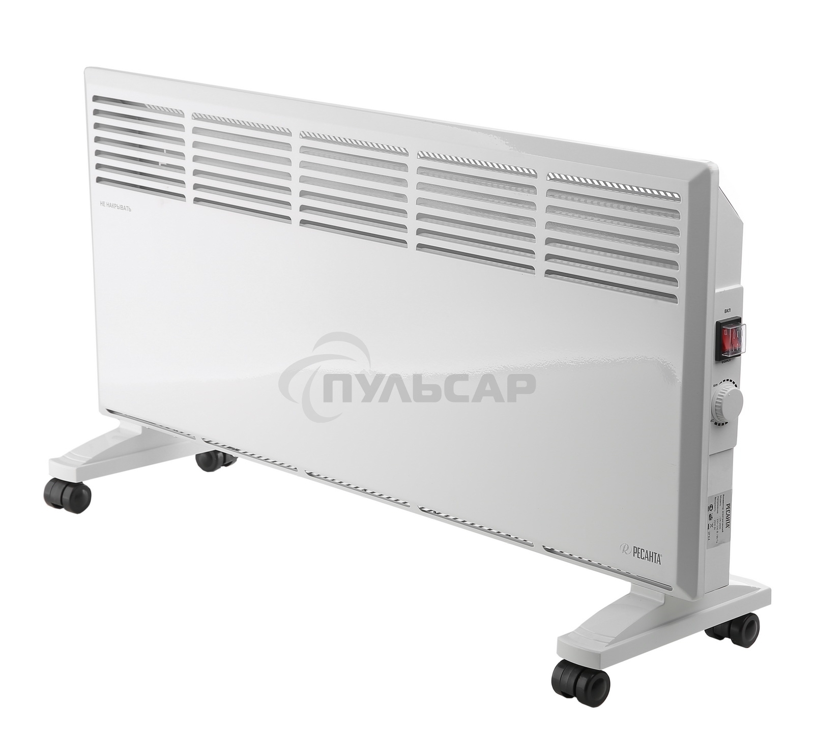 Конвектор Ресанта ОК-2500 белый, 2500 Вт, 30 м2, термостат