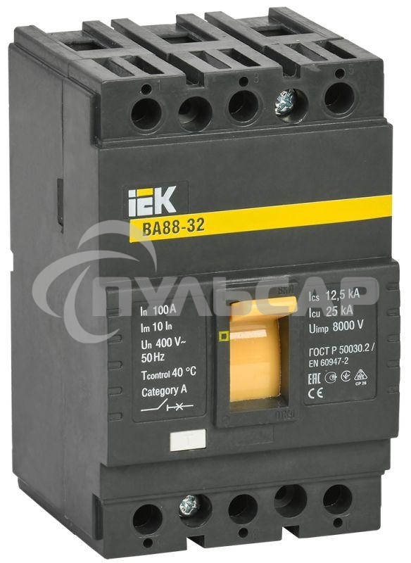 Выключатель автоматический ВА88-32 3Р 100А 25кА SVA10-3-0100 IEK