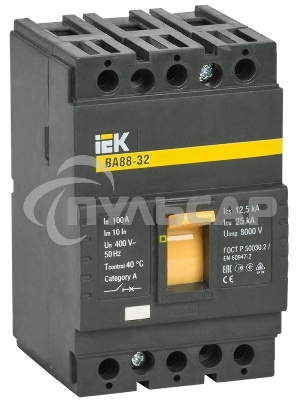 Выключатель автоматический ВА88-32 3Р 100А 25кА SVA10-3-0100 IEK