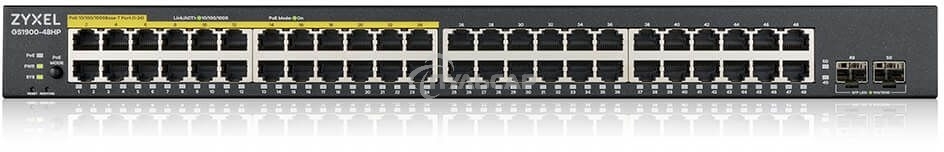 Kоммутатор Zyxel GS1900-48HPv2 Smart L2 PoE + switch, rack 19 