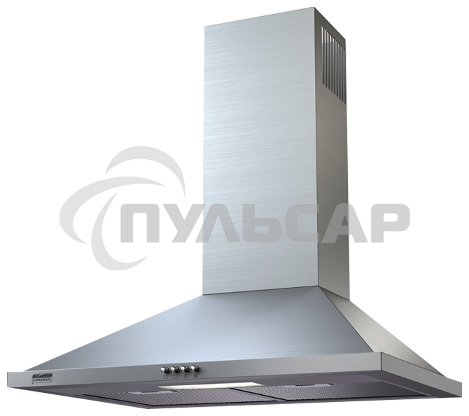 Вытяжка каминная KRONA Bella 500 inox PB нержавеющая сталь, 50 см, 633 куб. м/ч, 46 дБ