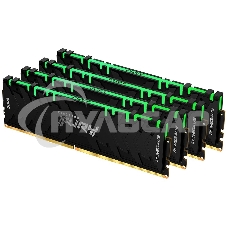 Оперативная память Kingston Fury Renegade, DDR4, 16Gb (2x8Gb), 3600MHz, CL16, DIMM, с радиаторами, RGB, черный