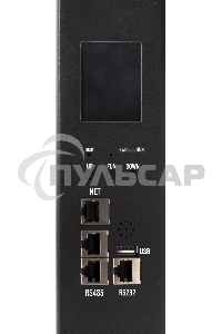 Блок распределения питания Powercom PDU-32AVMS24-18C3-6C9-3P верт.размещ. 18xC13 6xC19 с сетевым мониторингом 3x32A EN 60309 2м