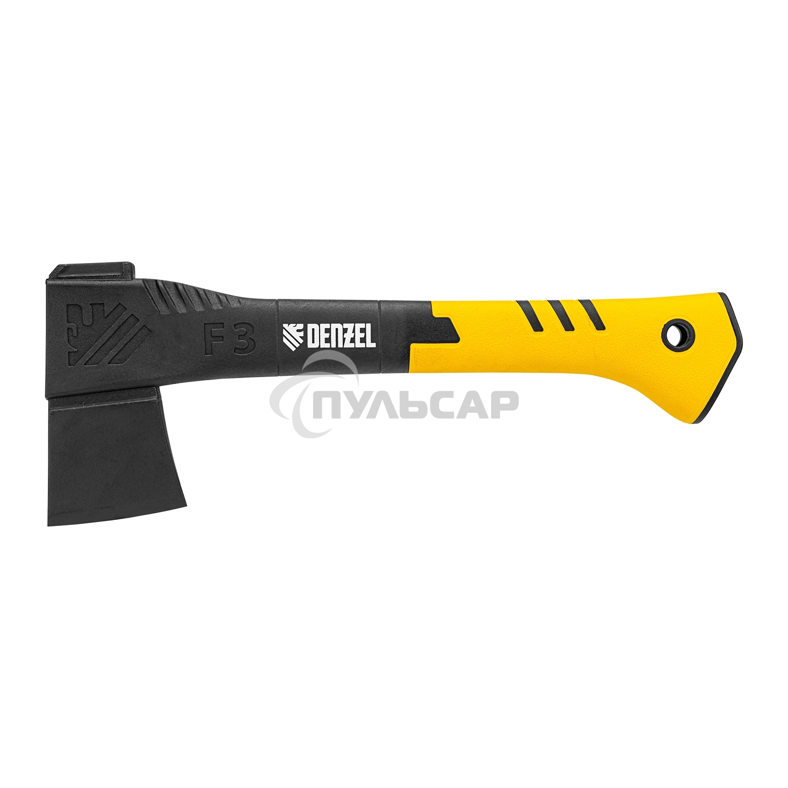 Топор-колун Denzel 21430 F3, 640 гр, двухкомпонентная рукоятка, 320 мм