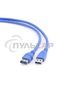 Кабель Gembird PRO CCP-USB3-AMAF-6, USB 3.0 кабель удлинительный 1.8м AM/AF позол. контакты, пакет