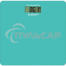 Весы напольные электронные Scarlett SC-BS33E035 макс.180кг голубой