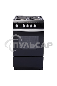 Плита электрическая De Luxe 5004.12э черный, конфорок 4 шт, духовка 46 л, 50 см x 85 см x 50 см