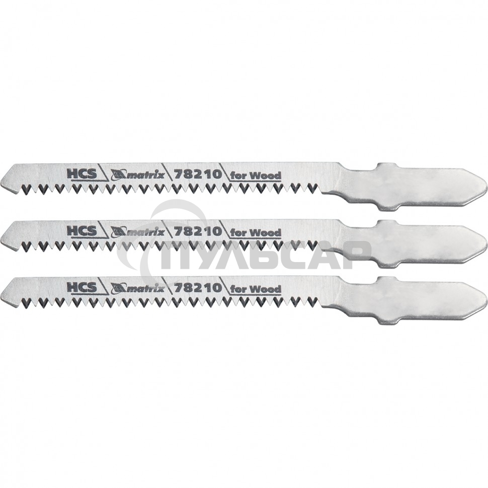 Полотна для электролобзика Matrix по дереву, 3 шт. T101AO, 50 x 1,4мм, фигурн. рез
