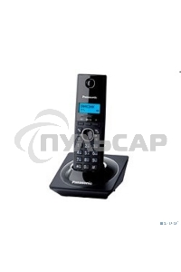 Телефон беспроводной (DECT) Panasonic KX-TG1711RUB черный АОН, Caller ID,12 мелодий звонка,подсветка дисплея,поиск трубки