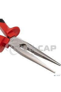 Тонкогубцы Rexant 200 мм никелированные, двухкомпонентные рукоятки