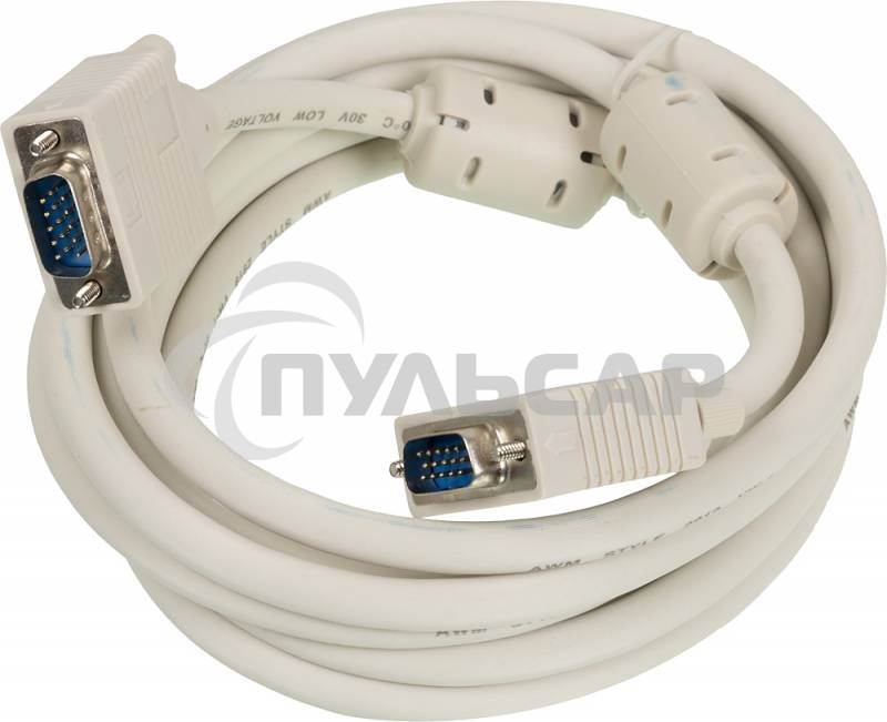 Кабель SVGA Ningbo CAB016S-10F VGA HD15 (m)/VGA HD15 (m) 3м феррит.кольца