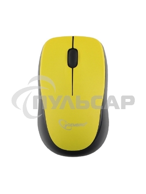 Мышь беспроводная Gembird MUSW-360-LM желтый, 1000 dpi, радиоканал, USB, кнопки - 3