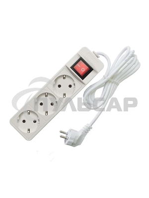 Удлинитель быт. ТМ Союз 3500 Вт 3гн. ПВС 5м 481S-8305