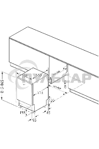 Посудомоечная машина Krona GARDA 60 BI 2100Вт полноразмерная, встраиваемая