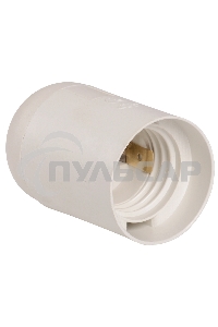 Патрон электрич. E27 Ппл27-04-К02 подвесной пластик бел. (с этикет.) ИЭК EPP10-04-01-K01