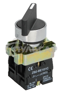 Переключатель LAY5-BJ33 на 3 полож. черный I-O-II дл. ручка ИЭК BSW70-BJ-3-K02