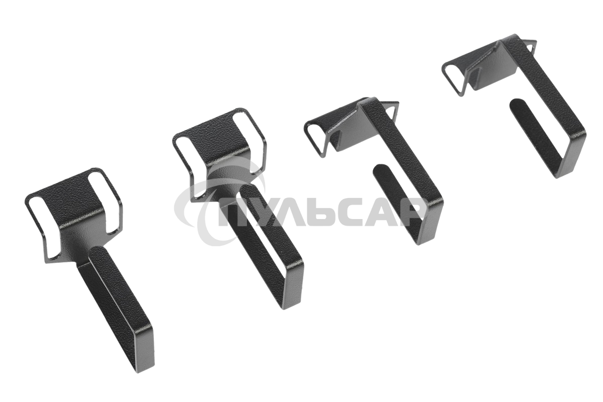 Органайзер кабельный одинарный изгонутый, черный