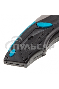 Нож,ремонтно-монтажный.трехкомп.рук-ка,авто выброс/возврат лезвия пистол типа,170мм, 5 з.л Gross