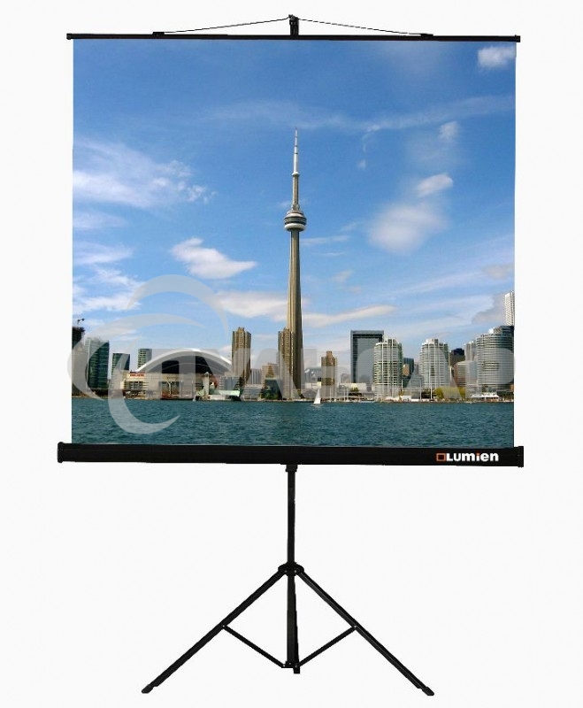 Экраны LUMIEN Lumien Экран на треноге 180x180 см Eco View LEV-100102 1:1 с возможностью настенного крепления