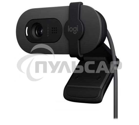 Веб-камера Logitech HD Webcam Brio 90 графитовый 2Mpix (1920x1080) USB 2.0 с микрофоном (960-001581)