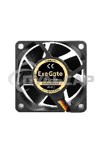 Вентилятор для корпуса ExeGate ExtraSilent ES06025B3P черный, 60 мм, 2500 об/мин, 17 дБ, 3 pin