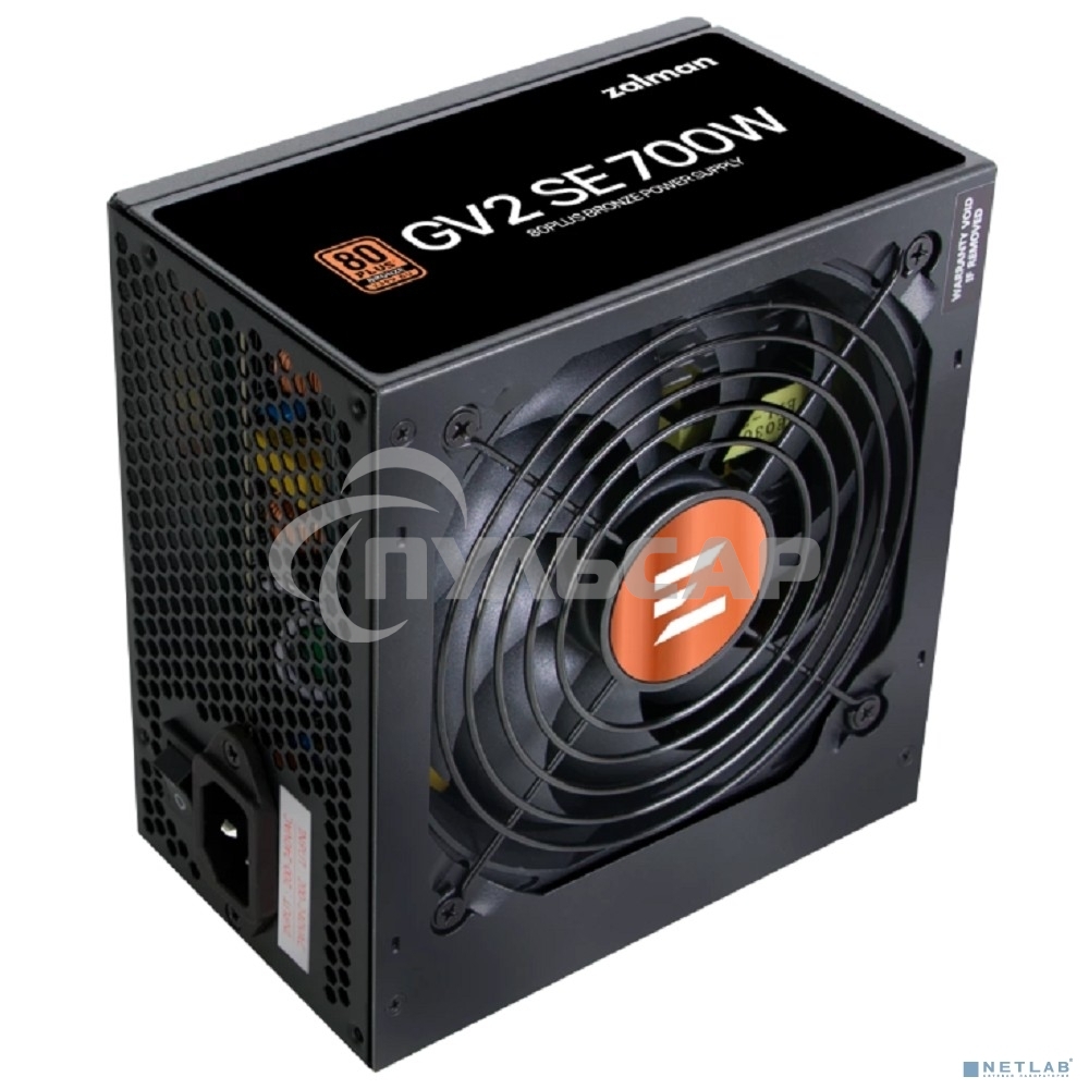 Блок питания Zalman ZM700-GV2SE 700 Вт, 80 PLUS BRONZE, 120 мм, немодульный, черный