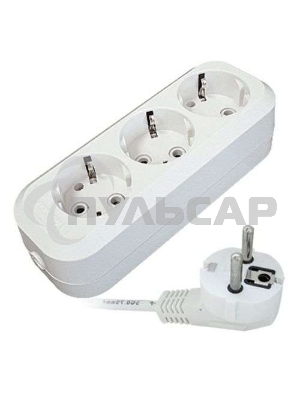 Удлинитель 3х2м с заземл. 16А IP20 Е-303 АБС-пл. ПВС 3х1 UNIVersal 9631976