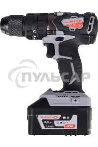 Дрель-шуруповерт ИНТЕРСКОЛ ДАУ-13/18В, Аккумуляторный, 18В, Ударный, Кейс