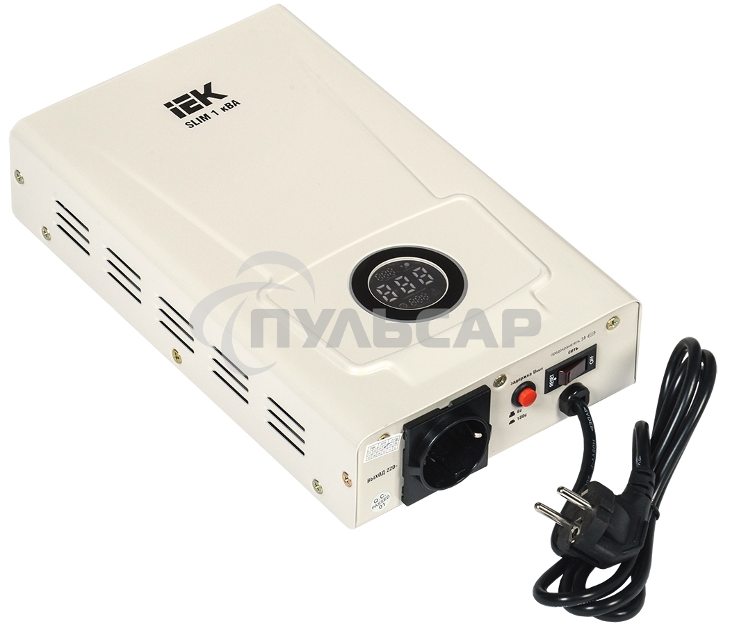 Стабилизатор напряжения настенный SLIM 1кВА Iek IIVS22-1-001-09