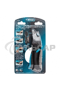 Нож,ремонтно-монтажный.трехкомп.рук-ка,авто выброс/возврат лезвия пистол типа,170мм, 5 з.л Gross