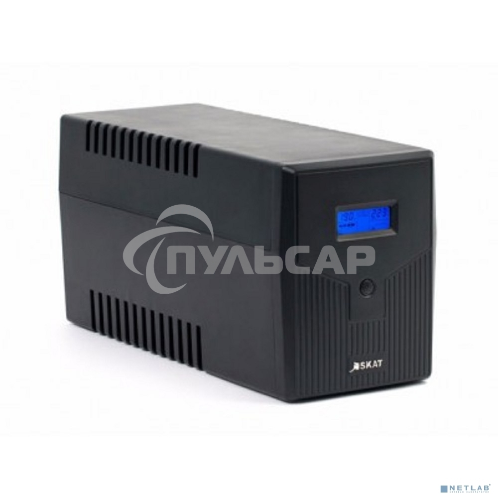 Источник бесперебойного питания SKAT-UPS 2000/1200 220В 1200Вт 2 АКБ 9А·ч внутр. меандр. стабилизация напряжения