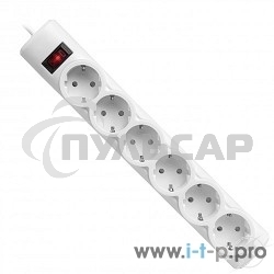 Сетевой фильтр Defender DFS 155 5.0 m, 6 розеток, белый