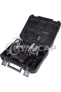 Дрель-шуруповерт ИНТЕРСКОЛ ДАУ-13/18В, Аккумуляторный, 18В, Ударный, Кейс