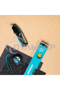 Нож,ремонтно-монтажный.трехкомп.рук-ка,авто выброс/возврат лезвия пистол типа,170мм, 5 з.л Gross